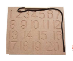 1 20 Number tracing tray