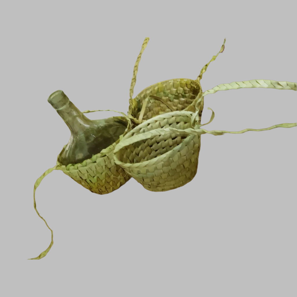 Palm Leaf Wine Bottle Holder