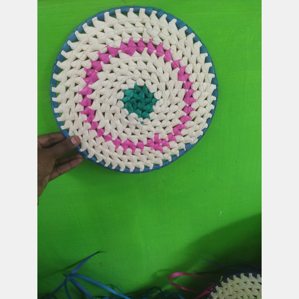 Palm Mudichu Round mat~ Size: 10*10