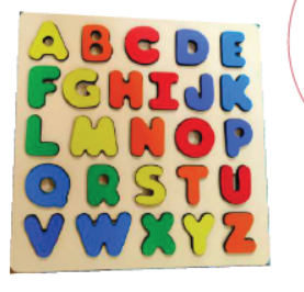 Capital alphabet tray