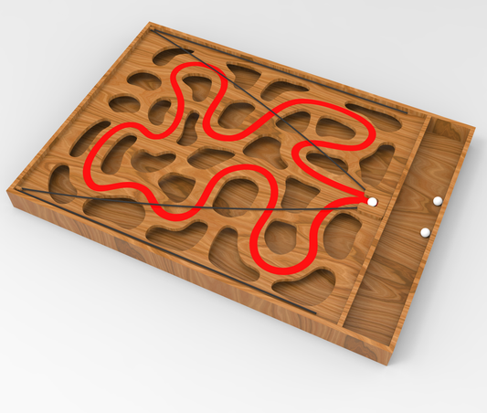 Wooden Rope Maze Game