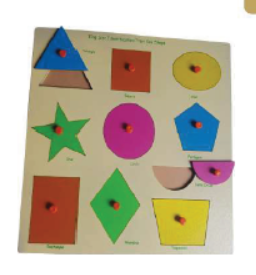 King size geo shapes tray