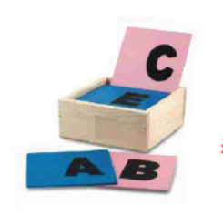 Sand paper capital alphabet