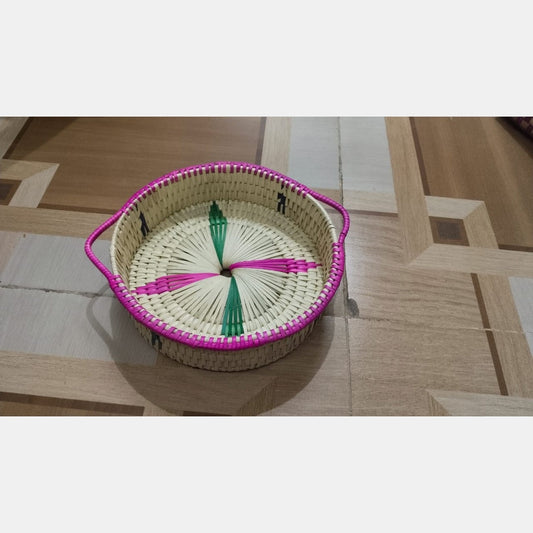 Palm leaf pooja koodai~ Size: 10×4